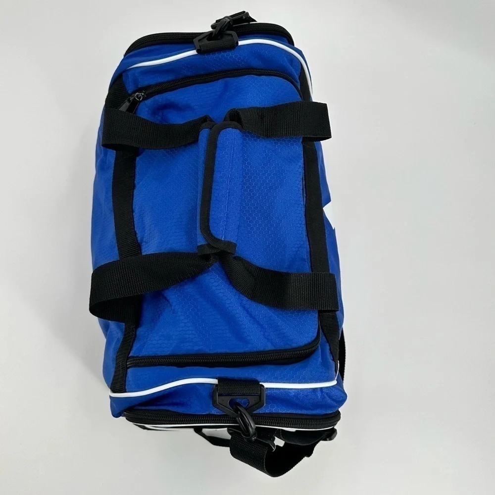Adidas Royal Blue/Black Multi Pocket Large Gym/Travel Bag Like New Adidas Logo